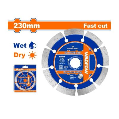 WADFOW WDC1K05  230(9"")X22.2 mm ديسك الماس مفتح Dry Diamond Disc Wet/Dry