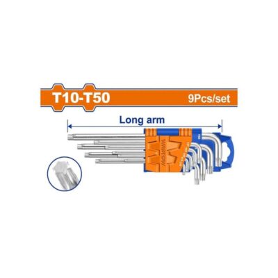 WADFOW WHK3291  9 Pcs CR-V Long طقم منجم Torx Key Set