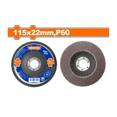 WADFOW WYL1302  115mmx22mm P60 ديسك مدرج لتلميع الستانلس Flap disc
