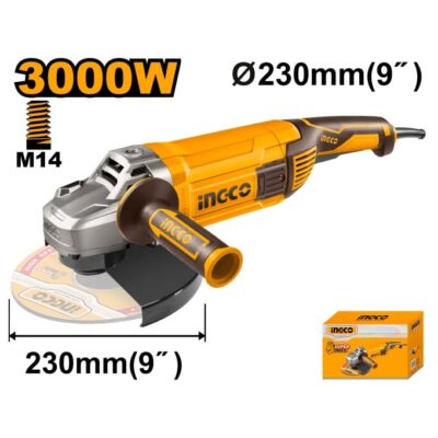 INGCO AG30008 3000W 23MM صاروخ كبير Industrial Angle grinder