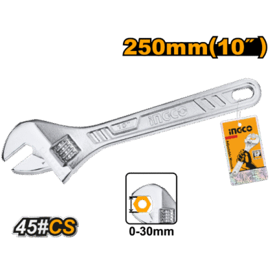 10" 0-30mm مفتاح انكليزي