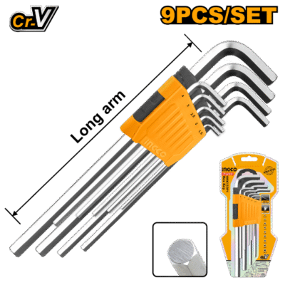 9 Pcs Long طقم مسدس طويل -