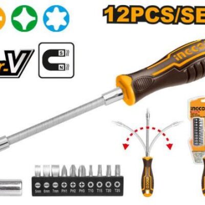 12 Pcs مفك براغي فلكسيبل