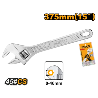 15" 0-46mm مفتاح انكليزي