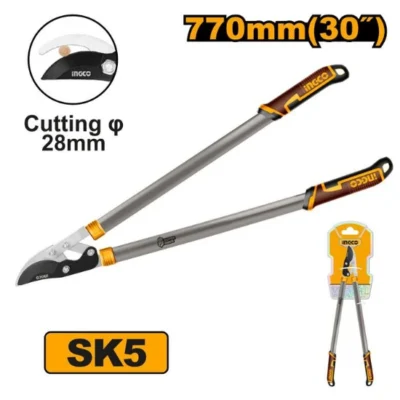 INGCO HLT7401 760mm مقص شحالة طويل مع راس لتوفير الطاقة قصير Lopper Tree Pruner Industrial