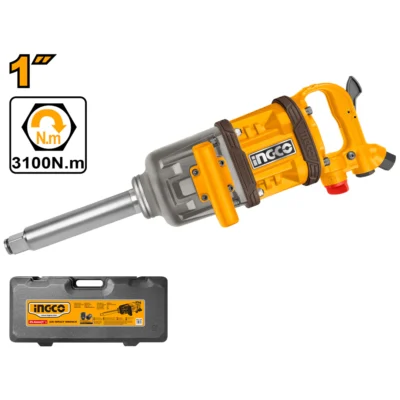 INGCO AIW11222 1" 3100NM فرد شد عزق هوا Air Impact Wrench 1 Inch Square Drive