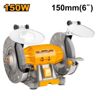 INGCO BG61502 150W 200mm جلخ ثابت صناعي Bench Grinder