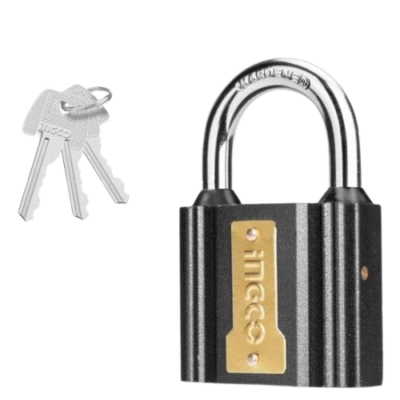 INGCO DIPL قفل حديد رمادي Iron padlock