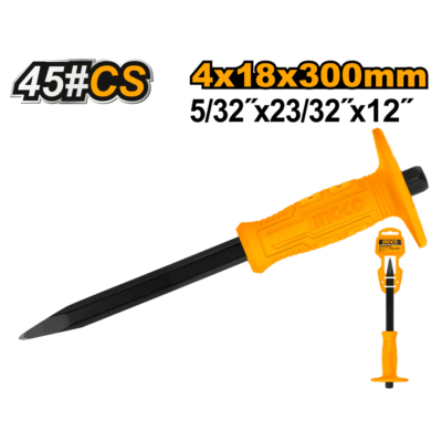 INGCO HCC0841218 ( 4 x18x300)mm شوكة مع مرد Concrete Chisel