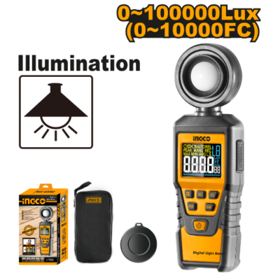 INGCO HETLU01 فاحص لضوء Digital LED Luxmeter