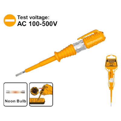 INGCO HSDT1 AC 100-500V مفك تاست Test Pencil Light AC Voltage Tester