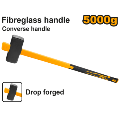 INGCO HSTH03058D 5Kg(5000g) مهدة مسكة فايبر Stoning hammer (converse handle)