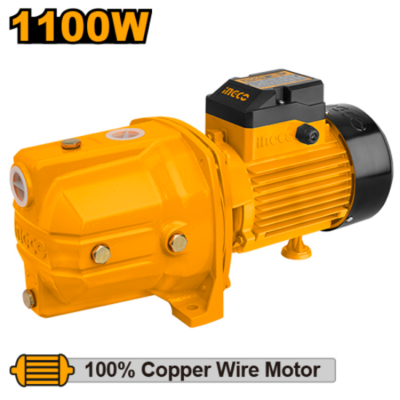 INGCO JP11008 1.5HP 1100W مضخة مياه شفاط Self-priming Jet Water Pump