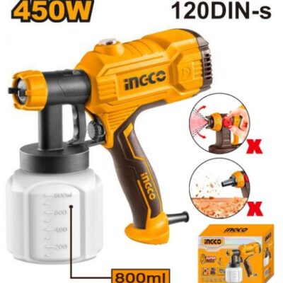 INGCO SPG3508 450W فرد رش بويا ديركت صناعي Electric Spray Gun