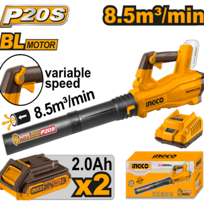 20V 2Batt 2A+Char بلور حدائق كبير نفخ بطارية