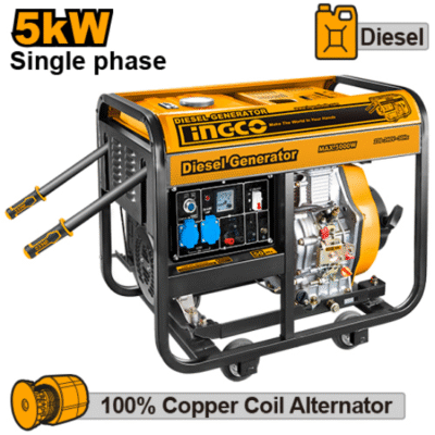 5KW Max 22.5A Diesel مولد كهرباء ديزل-مارش وحبلة