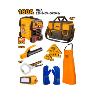 8Pcs مكنة لحام 160 امبير + شنطة وعدة للحام