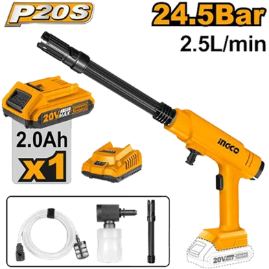 20V 24.5 1Batt 2A+Char فرد غسيل بوز رفيع بطارية