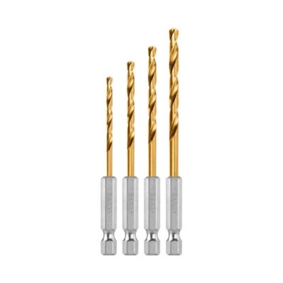 4PCS HSS twist drill bit set