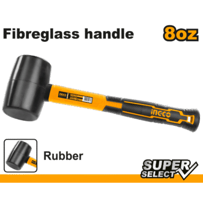 220g/8oz مطرقة كوتشوك اسود مسكة فايبر