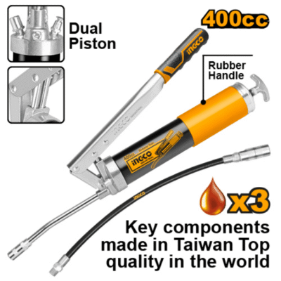 400cc/14Oz مشحمة يدوية صناعية دوبل بستون