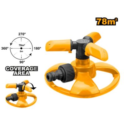 78m² 3/4"مرشة ثلاثة رؤوسمياه لري الغازون