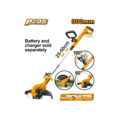 20V 300mm حشاشة بطارية يدوية تلسكوبيك