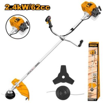 2.4KW 3.8HP 62cc حشاشة كتف على البنزين خيط وفراش