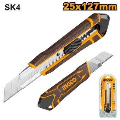 (25x127)mm SK4 سكين شفرة مسكة كوتشوك سحب