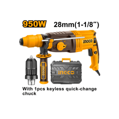 950W SDS plus (28mm) مقدح برم وتكسير مع راس تبديل