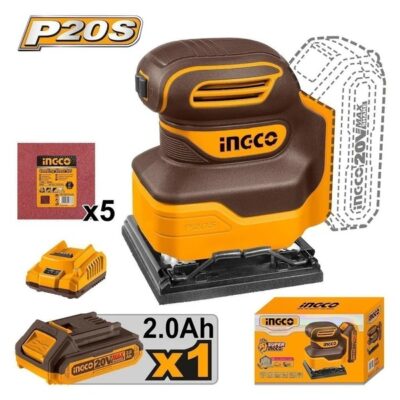 20V 1Batt 2Ah+Charحفافة على البطارية مربعة