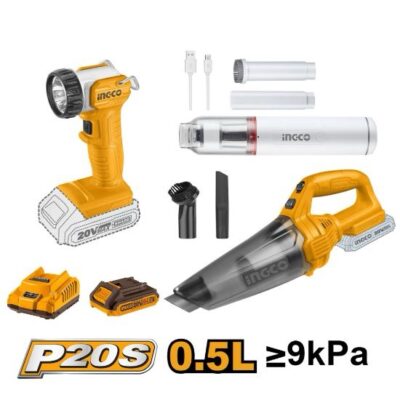 20V 1Batt+Char مجموعة مكانس كهربائية مع انتريك