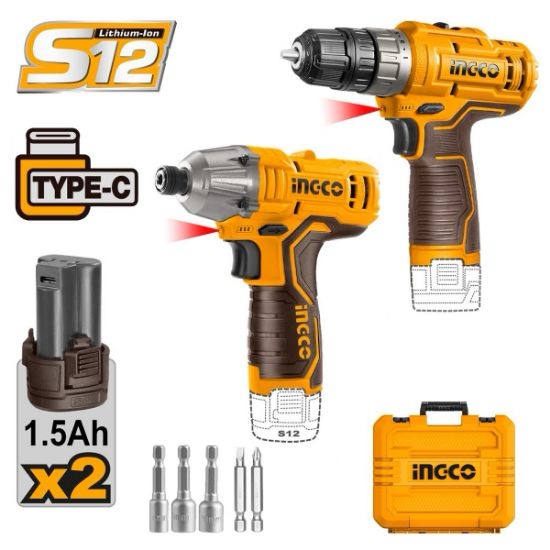 12V 2Batt 1.5Ah Type C+Box مقدح بطارية+مقدح وز