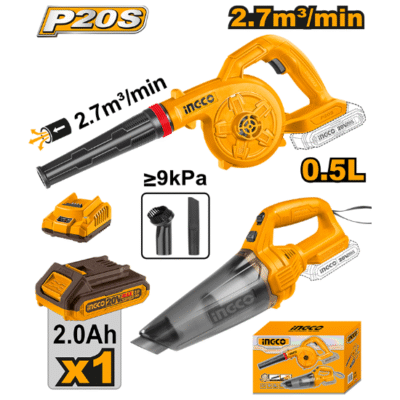20V 1 Batt 2Ah + Char بلور + مكسة فارة