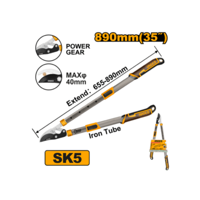 620-860mm مقص شحالة المنيوم تلسكوبيك مع راس لتوفير الطاقة قصير
