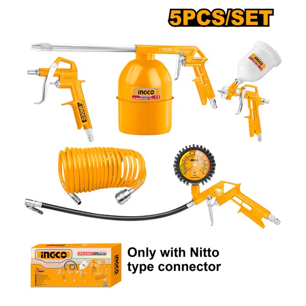 5Pcs طقم فرودة هواء وساعة عيار مع ببريج رسور