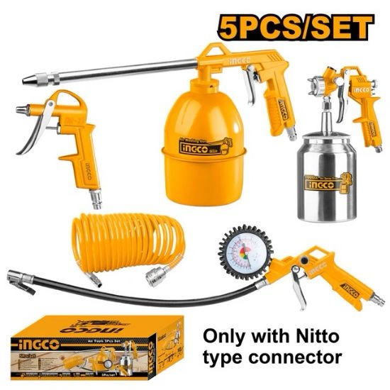 5Pcs طقم فرودة هواء وساعة عيار مع ببريج رسور