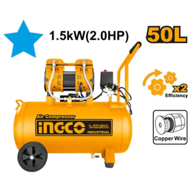 INGCO ACS112501 50L 1200W (1.6HP) كومبرسور هواء كاتم Air Compressor