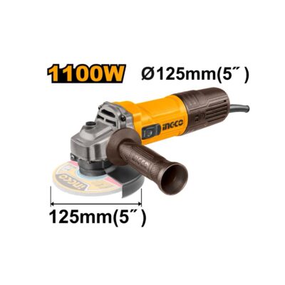 INGCO AG110028 1100W 125MM صاروخ صغير Angle Grinder