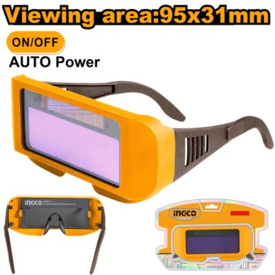 INGCO AHM111 2 SENSORS عوينات لحام الكترون Auto-Darkening Welding Glasses
