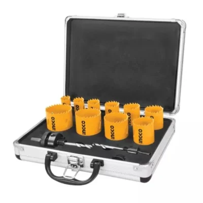 INGCO AKH0121 12PCS طقم خراقات حديد Bi-Metal Hole Saw Set