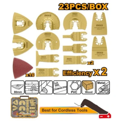INGCO AKTMT2301 MULTI TOOL BLADE SET 23PCS