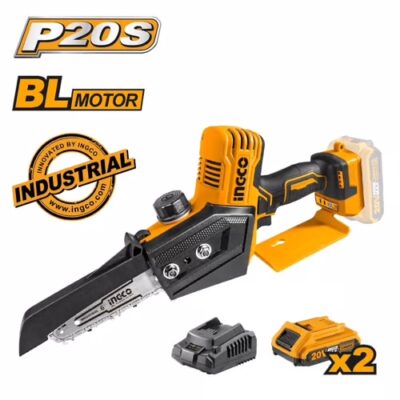 INGCO CGSLI20682 20V 6" 2BATT 2A+CHAR BL منشار حطب صغير Pruner Saw Brushless Motor