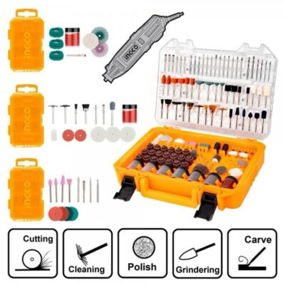 INGCO COS23035 460PCS مجموعة طقم اكسسوار مقدح نواعم Multitool Accessories
Set