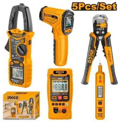 INGCO COS23056 5 PCS مجموعة فحص كهرباء + بانسة تظليط Electrical Testing Tools Set