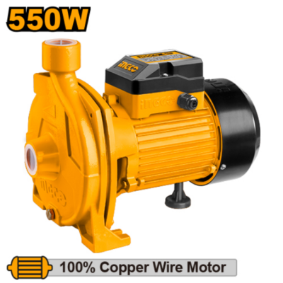INGCO CPM5508 0.75HP 550W 1" مضخة مياه توربين ملف تحاس Centrifugal Water Pump