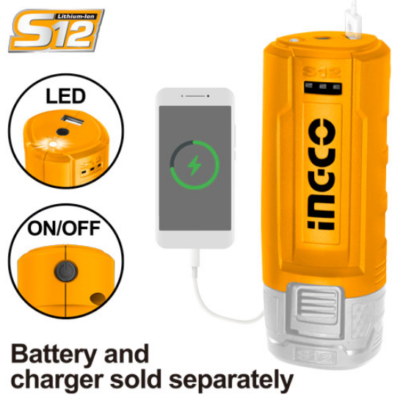 INGCO CUCLI1201 12V S12 USB-A CHARGER