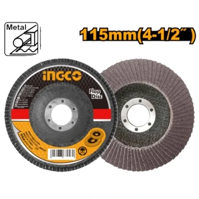 INGCO FD11 115MMX22MM ديسك حف مدرج احمر FLAP DISC