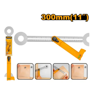 INGCO HAS3001 11" 300MM مسترة قياس ورسم زوايا Angle Square