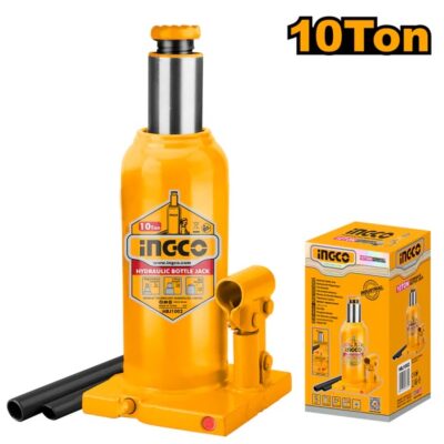 INGCO HBJ1002 10 TON عفريت قنينة صناعي Hydraulic Bottle Jack